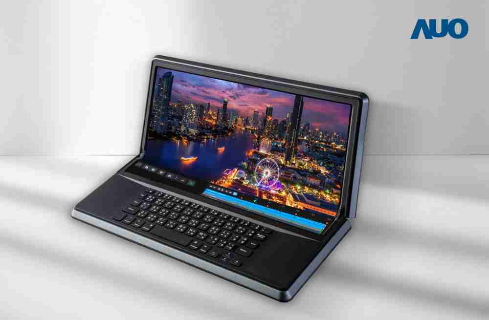 冰球突破14.6吋Micro LED折迭显示屏幕，，，，搭配半径4mm的弯折绞炼，，以及高画素、、、、高亮度、、高对比度的显示技术特点，，，即便在大视角下仍保有绝佳色相与亮度