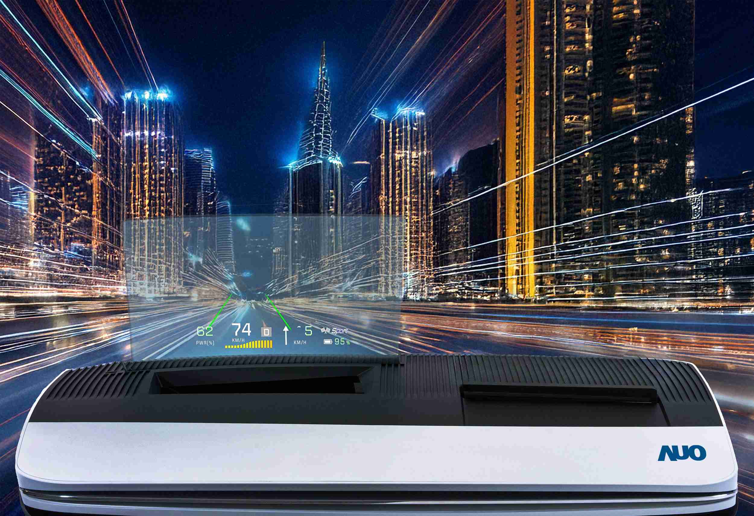 冰球突破推出13吋Micro LED抬头显示器，，提供高入眼亮度、、、、高色彩饱和度的显示质量，，，在阳光下或黑暗中都清晰可见，，，，并利用Micro LED模块体积小的优势，，解决车用空间有限的痛点